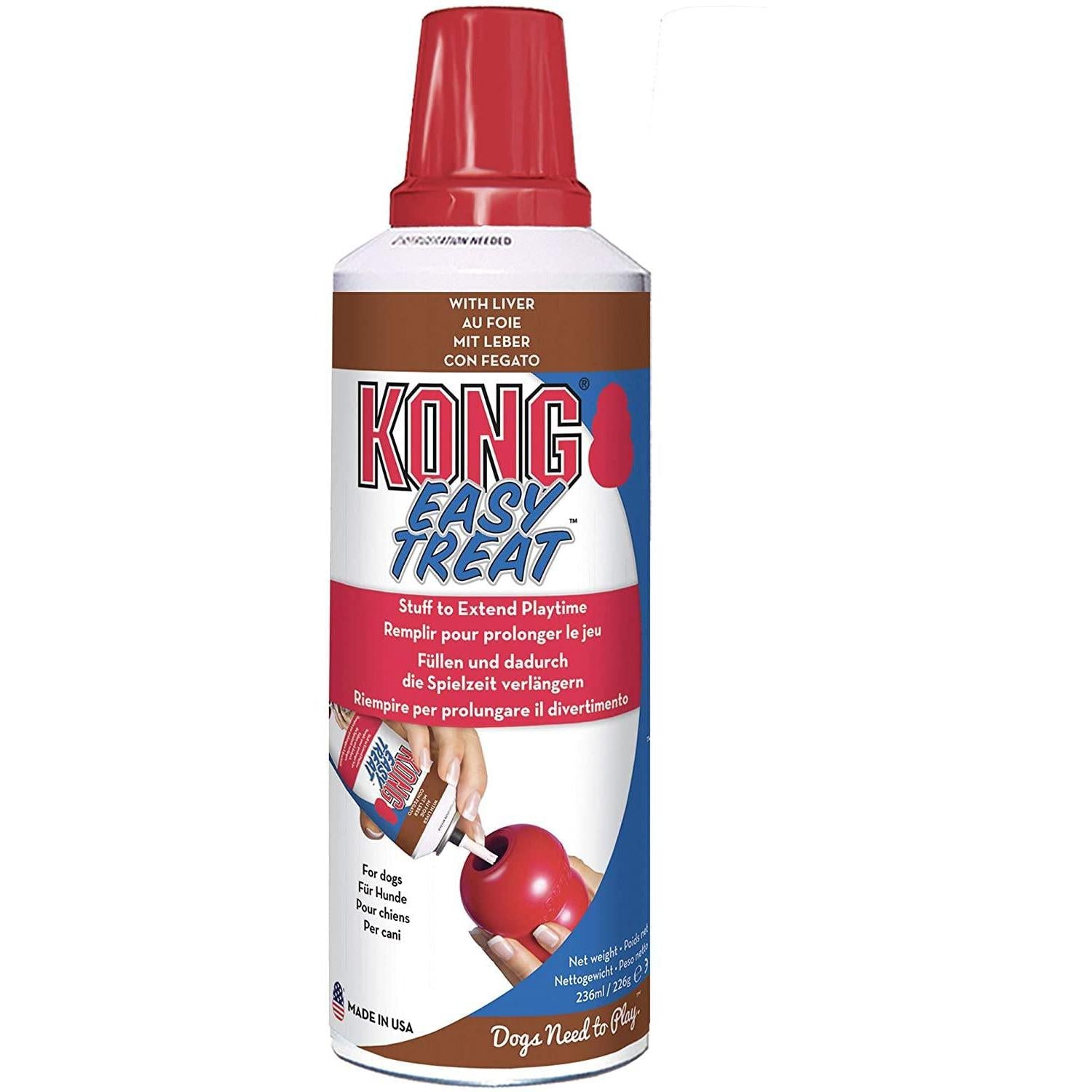 KONG - Easy Treat - Mousse per Cani - 227 g (8 Ounce) - Fegato KONG - Easy Treat - Mousse per Cani - 227 g (8 Ounce) - Fegato